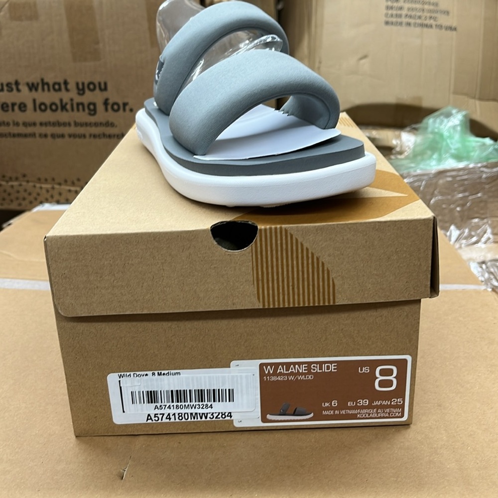 Koolaburra Gray Slide Sandals